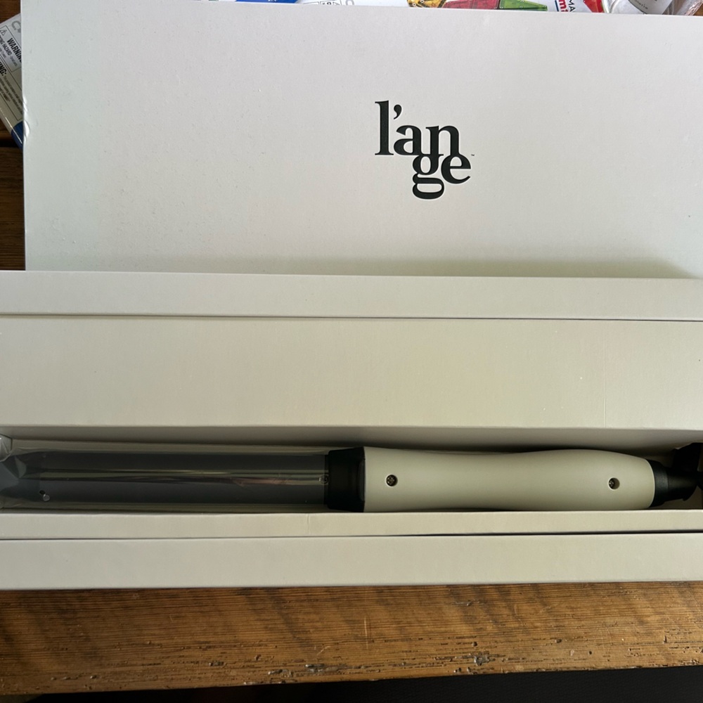 L’ange 25MM White and Black Curling wand - BRAND NEW